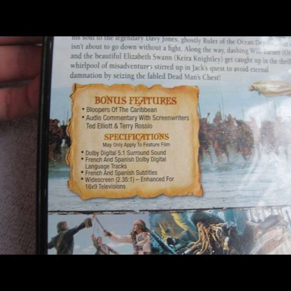 Pirates of the Caribbean Dead Man's Chest Johnny Depp DVD Movie Bundle for $3 - Picture 4 of 8